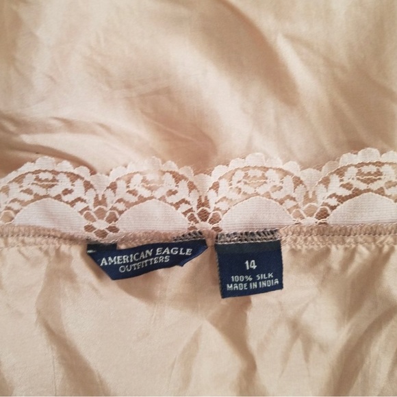 Peach Silk Cami/Tank Y2K Size 14 #0102 - Picture 5 of 7